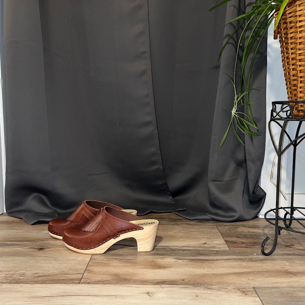 Sandgrens Venice High Rise Clog in Cognac